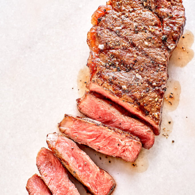 Salt and Pepper NY Strips