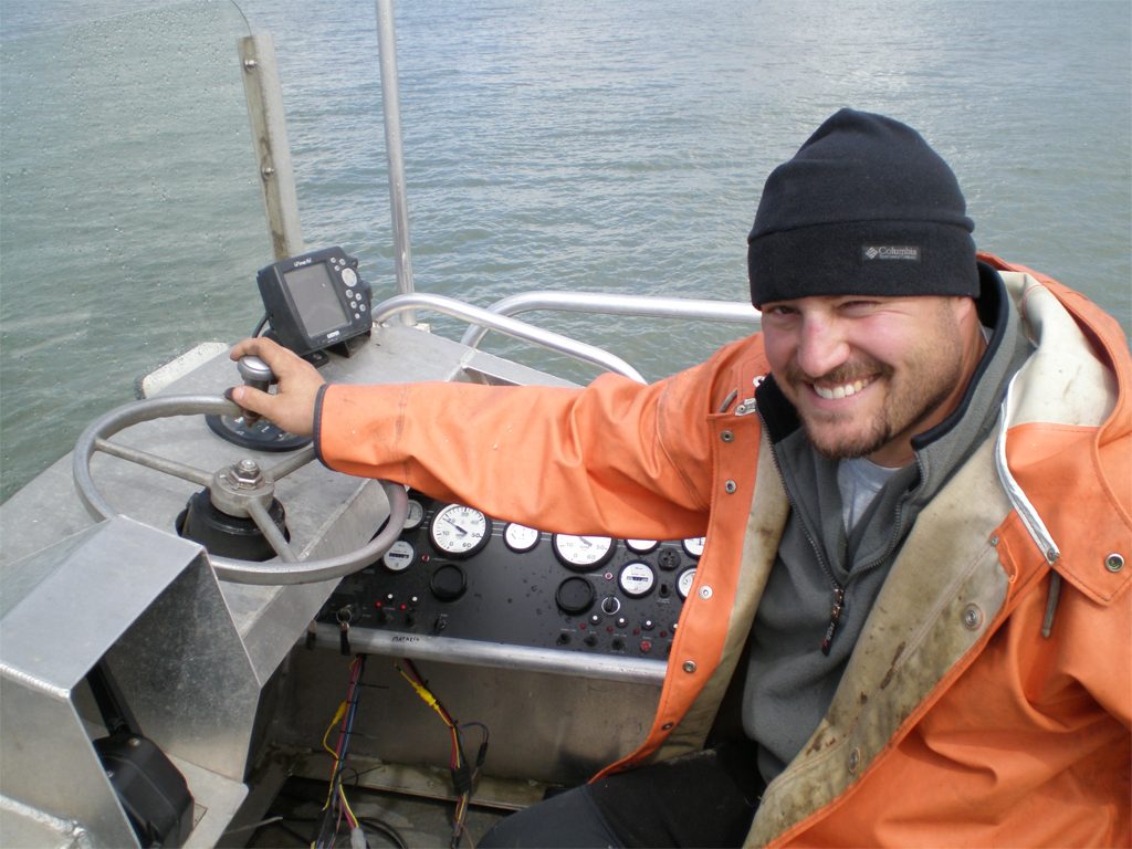 Fisherman on a boat