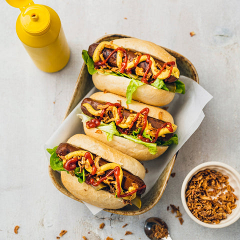 2 x Heritage Pork Hot Dogs