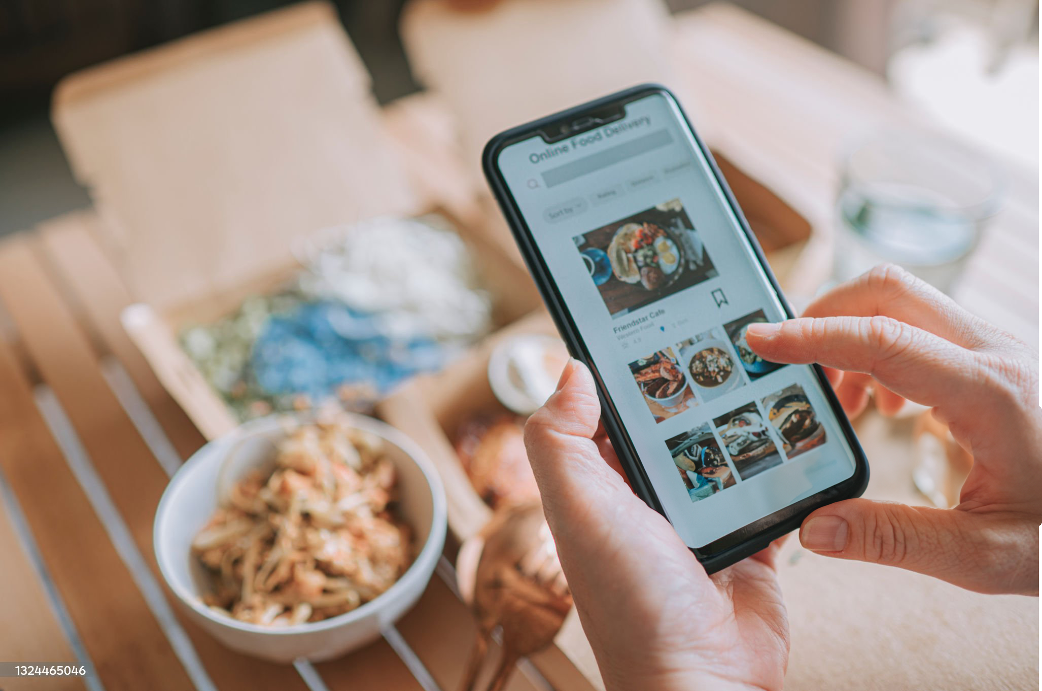 Making a purchase on a phone