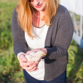 Lucinda and chick